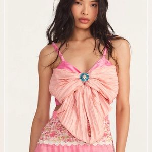 LoveShackFancy Vima Crop Top